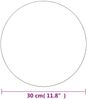 vidaXL Rahmenloser Spiegel Rund 30 cm Glas 283653 Bild 5