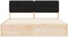 vidaXL Bettgestell mit gepolstertem Kopfteil Schwarz 200 x 200 cm 3398176 Bild 5