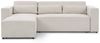 Ecksofa Schlafsofa WALDO Stoff Brooklyn Pearl Ottomane Links Bild 2