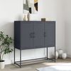 vidaXL Highboard Anthrazit 100,5x39x107 cm Stahl 846538 Bild 3