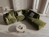 Micadoni Modulares Ecksofa Chris 4-Sitzer Rechts Samt Hellgrün Bild 5