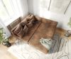 Ecksofa Clovis Braun Antik Optik Hocker Ottomane Links Modulsofa Bild 5