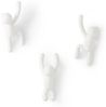 Umbra Hooks Buddy Wandhaken, Aufhänger, Kleiderhaken, Kleideraufhänger, Garderobenhaken, 3 Haken, Kunststoff, Weiß, 318165660 Bild 2