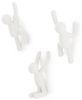 Umbra Hooks Buddy Wandhaken, Aufhänger, Kleiderhaken, Kleideraufhänger, Garderobenhaken, 3 Haken, Kunststoff, Weiß, 318165660 Bild 4