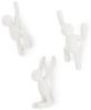 Umbra Hooks Buddy Wandhaken, Aufhänger, Kleiderhaken, Kleideraufhänger, Garderobenhaken, 3 Haken, Kunststoff, Weiß, 318165660 Bild 5