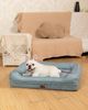 RAIKOU Hundematte Hundebett mit Abnehmbarem Kissen, Schlafplatz Hundesofa Tierbedarf, 100% Polyester, gepolstertes waschbares, mit Hundekissen Bild 4
