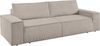 OTTO home 3-Sitzer SHERWOOD Schlafsofa (257cm) Cord, Samtvelours, Vintage-Lederoptik, Schlaffunktion mit Bettkasten (ca. 136/200cm) Bild 3