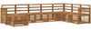 vidaXL Outdoor-Sofagarnitur 6 pcs Natur Massivholz Akazie 3384715 Bild 2