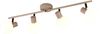 Deckenstrahler BOBA 4-flammig aus Metall in Beige mit Glasschirmen, Breite 70cm Bild 2