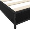 vidaXL Bettrahmen Schwarze Eiche 80 x 200 cm Holzwerkstoff 8009147 Bild 5