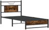 vidaXL Bettgestell ohne Matratze Räuchereiche 80x200 cm Holzwerkstoff 4106899 Bild 5