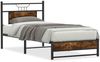 vidaXL Bettgestell ohne Matratze Räuchereiche 80x200 cm Holzwerkstoff 4106899 Bild 2