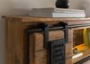 Wandregal Mango / Altholz 130x25x35 natur lackiert RAILWAY LUX #152 Bild 5