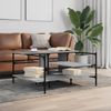 vidaXL Couchtisch Grau Sonoma 100x100x48,5 cm Holzwerkstoff 842314 Bild 3