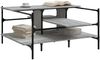 vidaXL Couchtisch Grau Sonoma 100x100x48,5 cm Holzwerkstoff 842314 Bild 4