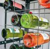 SCHULTE Regalwelt Weinregal für bis zu 96 Flaschen, 180x80x35 cm (HxBxT), schwarz Bild 2
