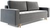 Sofa 3-Sitzer BELANO mit Schlaffunktion Hellgrau Bild 3
