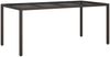 vidaXL Gartentisch Braun 190x90x75 cm Gehärtetes Glas und Poly Rattan 316711 Bild 2