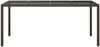 vidaXL Gartentisch Braun 190x90x75 cm Gehärtetes Glas und Poly Rattan 316711 Bild 3