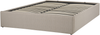 Polsterbett Leinenoptik beige mit Bettkasten hochklappbar 140x200 cm DINAN Bild 5