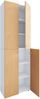 VCM Schuhschrank Lona 919217 Weiß / Buche H. 220 x B. 70 x T. 40cm Bild 2