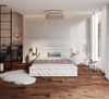 FDM Polsterbett Bettrahmen Bettgestell 90x200, 120x200, 140x200, 160x200, 180x200cm (MADE IN EU - mit hochwertigem Velours Bezug Trinity, Bettrahmen, Bett, Optional mit Matratze bestellbar, mit großen gepolsterten Kopfteil, mit Bettkasten zum aufklappe... Bild 5