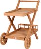 Teakholz Outdoor Garten Servierwagen mit Rollen - bene living - Chester Bild 2