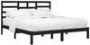 vidaXL Massivholzbett Schwarz 200x200 cm [3105819] Bild 3