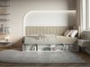 Selsey 'Ventrio' Jugendbett rechtsseitig mit Regalen, Easy-Clean-Samtbezug, greige, 90x200 cm Bild 2