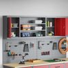 vidaXL Werkzeugschrank mit Regal Rot und Grau 50 x 20 x 55 cm 4103476 Bild 3