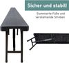 Klappbank im 2er Set schwarz, mobile Sitzbank 180x25cm, klappbare Bierbank für 4 Personen Bild 5