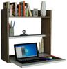 Dmora Schreibtisch Bariano, Mehrzweckschreibtisch, Bürotisch für PC, Eckschreibtisch, 60x20h60 cm, Weiß und Walnuss Bild 5