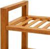 vidaXL Schuhregal mit 4 Etagen 100x27x80 cm Massivholz Eiche 331750 Bild 5
