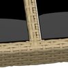 vidaXL Gartentisch 200x150x75 cm Hartglas und Poly Rattan Beige 310588 Bild 4