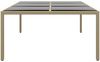 vidaXL Gartentisch 200x150x75 cm Hartglas und Poly Rattan Beige 310588 Bild 3