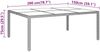 vidaXL Gartentisch 200x150x75 cm Hartglas und Poly Rattan Beige 310588 Bild 5