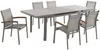 Vente-unique - NAURU Garden dining set Metall Schokoladenbraun - B 61 cm100 cm x H 89 cm76 cm x L 55 cm240 cm180 cm Bild 3