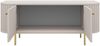 Ovalio TV-Board Typ 302 Lowboard 123 cm TV-Schrank Wohnzimmer Esszimmer Anrichte Modern Farbwahl Sandbeige, Cremona-Eiche und Dunin-Eiche Bild 3