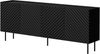 Mirjan24 'Likade 200 4D' Kommode mit 4 Drehtüren, Holz schwarz, 80 x 40 x 200 cm Bild 2