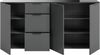 Sideboard Ray - Anthrazit / Glasabsetzung Bild 3