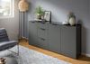 Sideboard Ray - Anthrazit / Glasabsetzung Bild 5