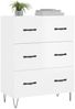 Sideboard, Kommode Hochglanz-Weiß 69,5x34x90 cm Holzwerkstoff j1818p Bild 3