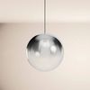 s.luce Orb Cluster Glas-Hängeleuchte 3-flammig 3x40cm Kupfer Verlauf, Weiß Bild 3