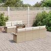 vidaXL Gartensofa-set mit Kissen 8 pcs Beige Poly-Rattan 3348227 Bild 3