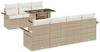 vidaXL Gartensofa-set mit Kissen 8 pcs Beige Poly-Rattan 3348227 Bild 2