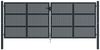 vidaXL Gartentor Anthrazit 400x150 cm Stahl 154574 Bild 3
