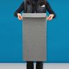 DuneDesign 2er Set 50L Wäschekorb mit Deckel 30 x 30 x 60 cm XXL Wäschebox Faltbar Grau Bild 5