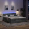 vidaXL Ottoman-Bett mit Matratzen & LEDs Dunkelgrau 160x200 cm Stoff 3312816 Bild 3