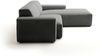 KAWOLA Sofa RANI Ecksofa Feincord anthrazit Recamiere rechts 71 x 189 x 228 cm Bild 4