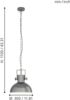 Eglo 43167 Pendelleuchte LUBENHAM 1 nickel-antik, creme Ø30cm H:110cm dimmbar Bild 2